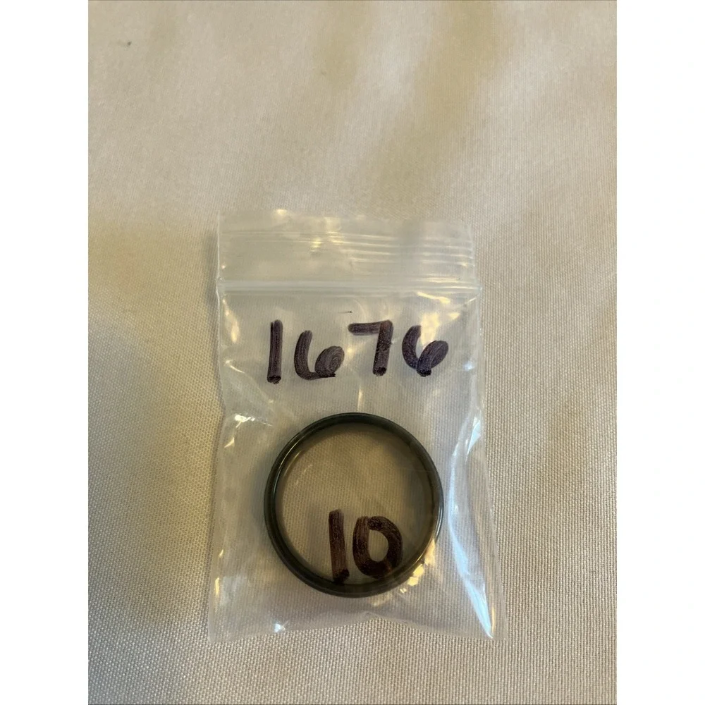 Unbranded Ring Unisex Size 10 Black Like New Engraved I Love You Stainless Steel
